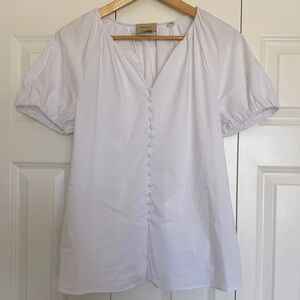 Elie. by Elie Tahari Button Detail SS Blouse